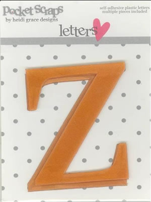 Heidi Grace - Daydreamer - Plastic Alpha Stickers z - 2/pk  (sold in 3's)